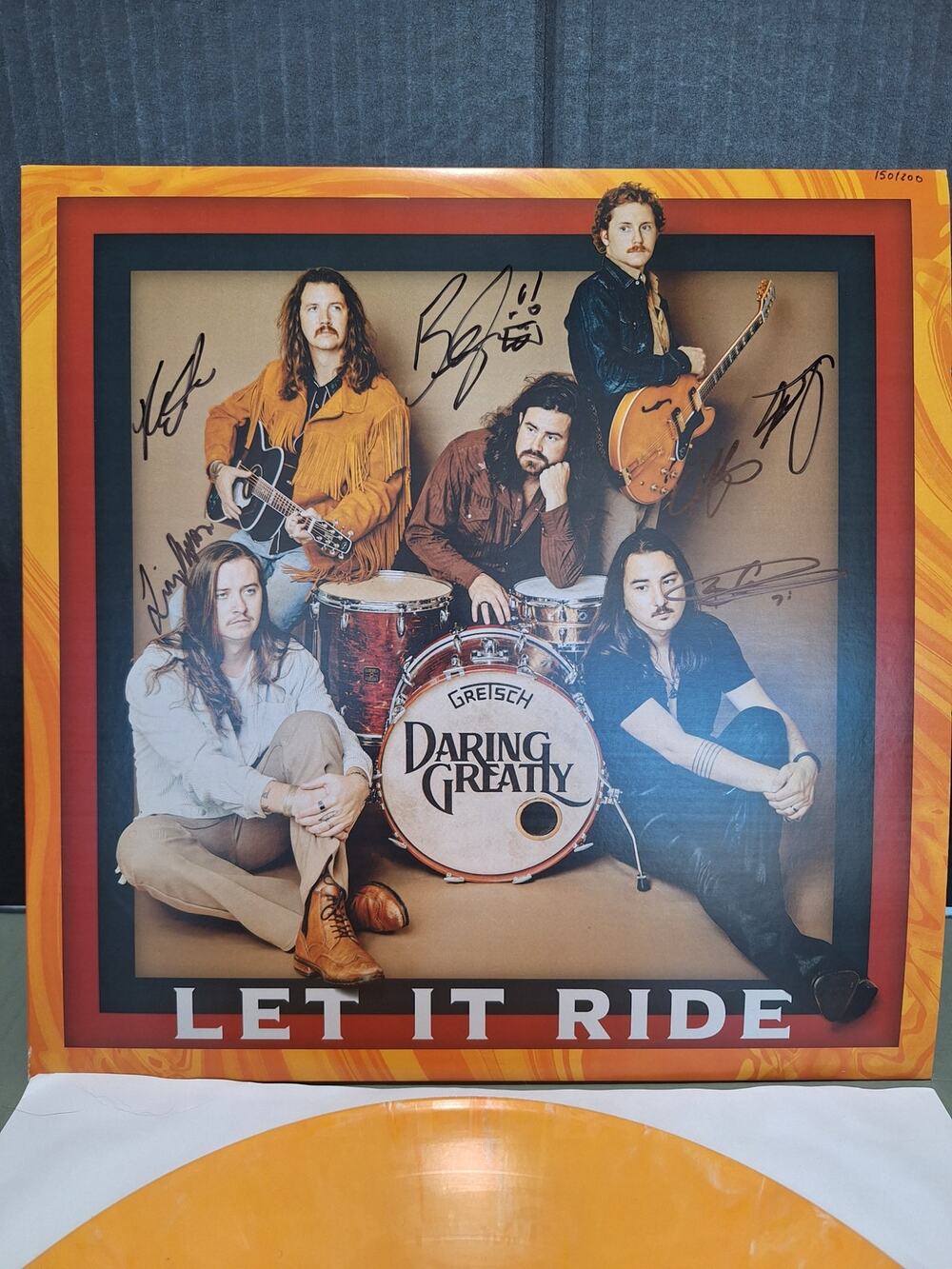 Daring Greatly Let It Ride Signed Orange Vinyl LP #150/200 2025 First Pressing